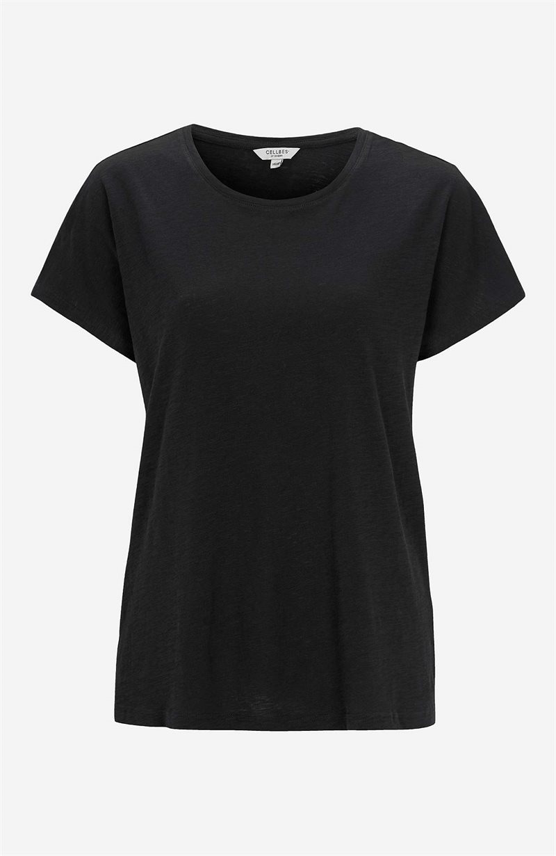 Jerseytop med korte ærmer