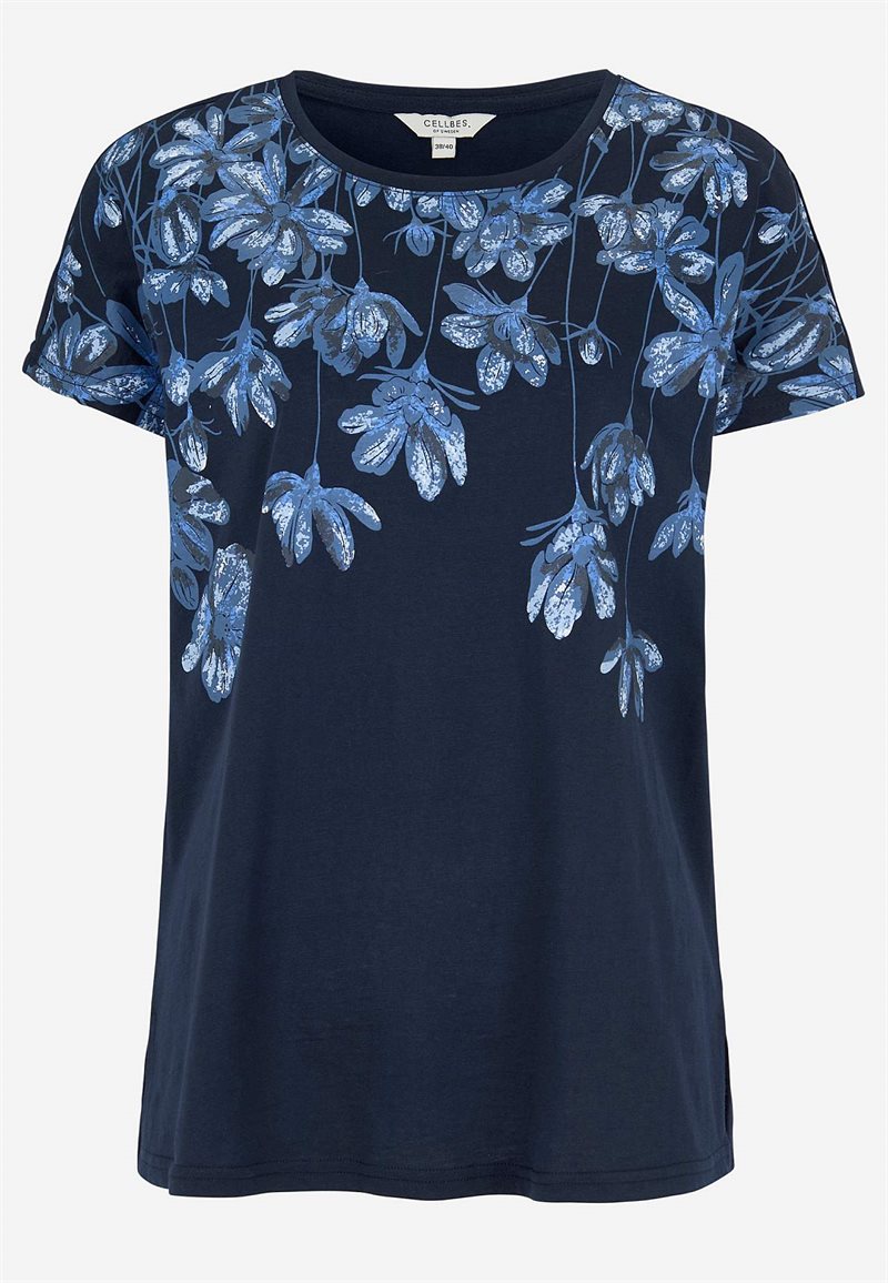 Jerseytop med korte ærmer