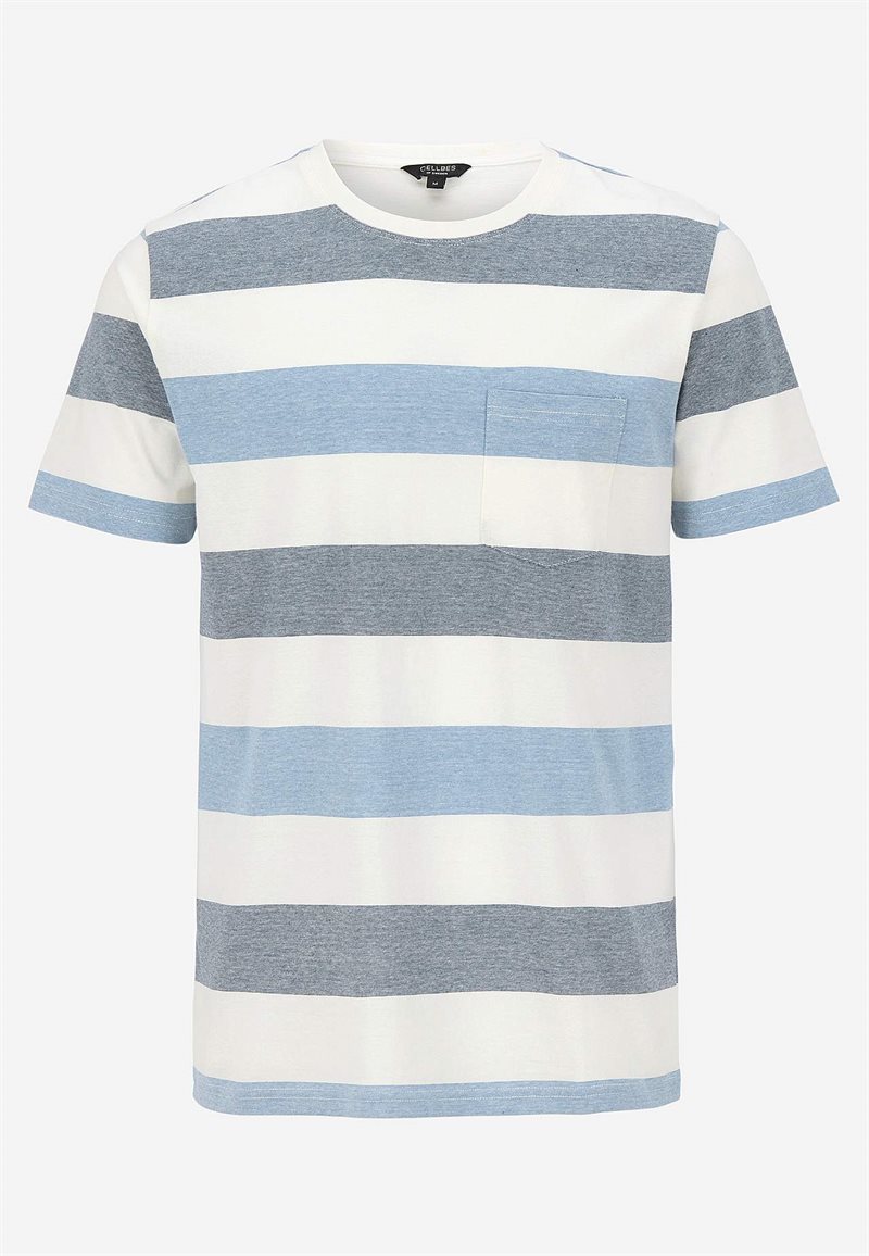 T-shirt med brede striber