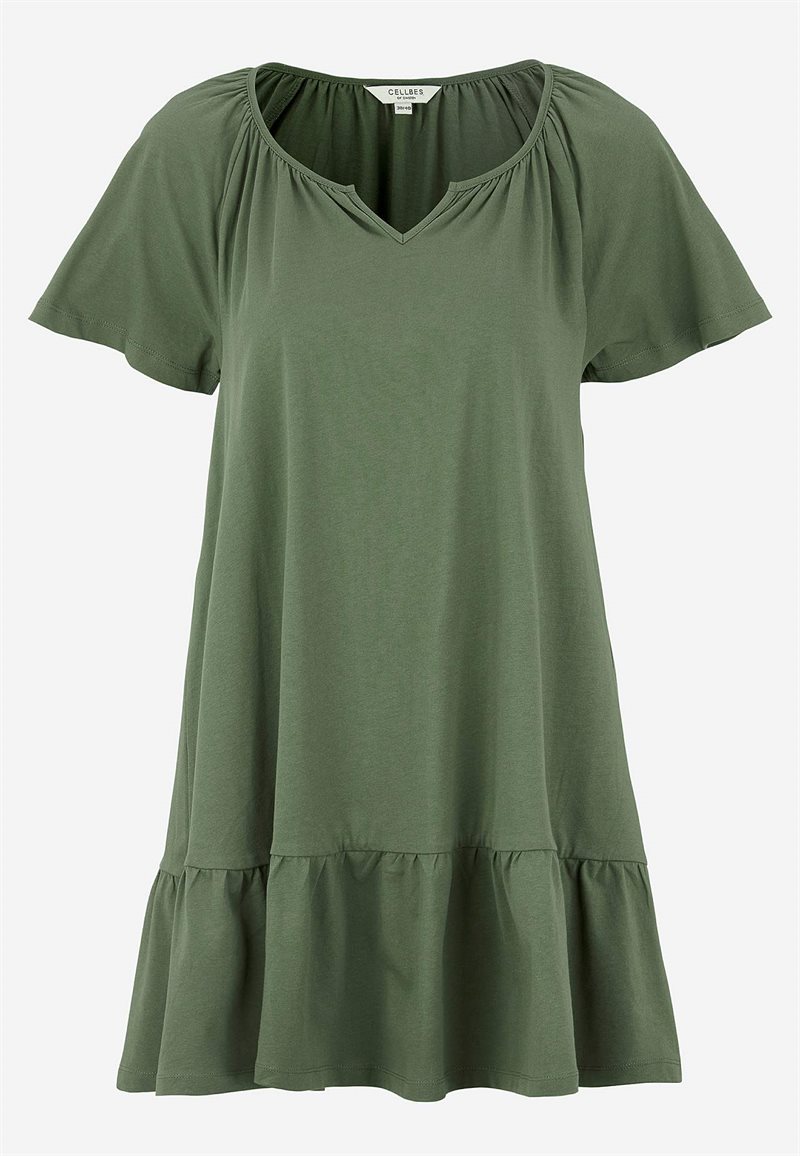 Tunika med volant nederst