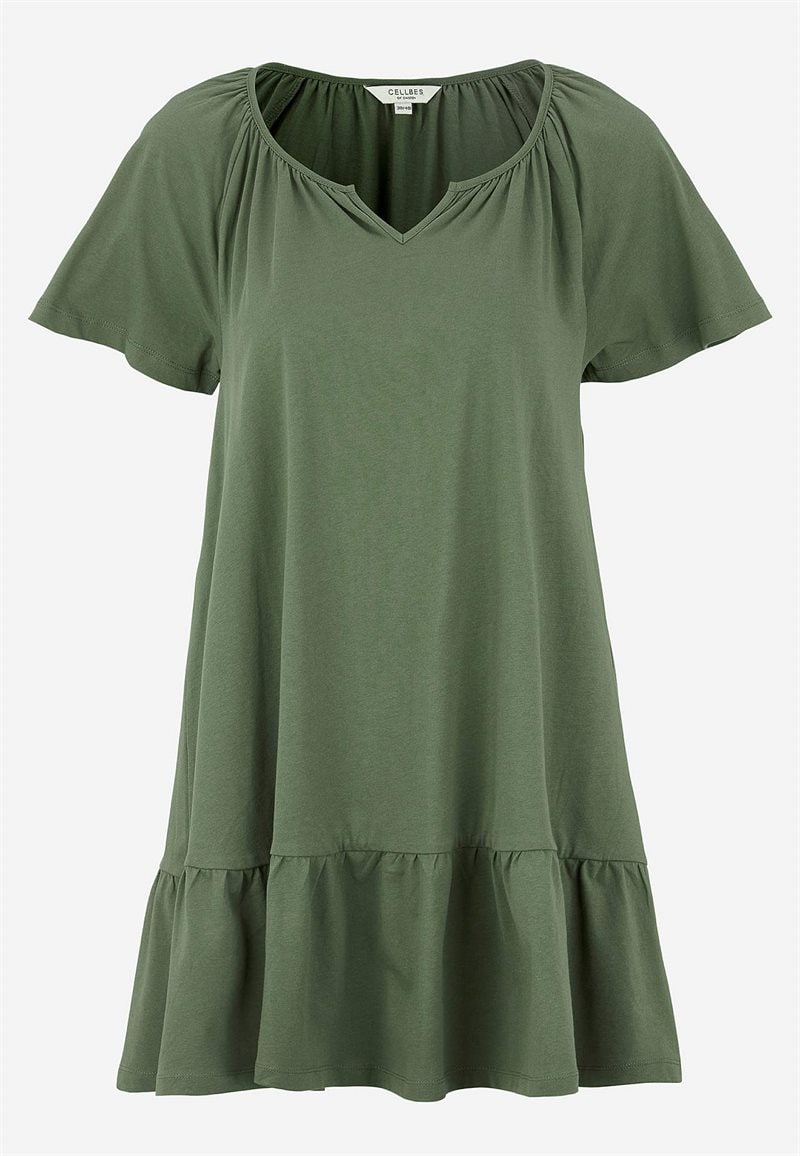 Tunika med volant nederst