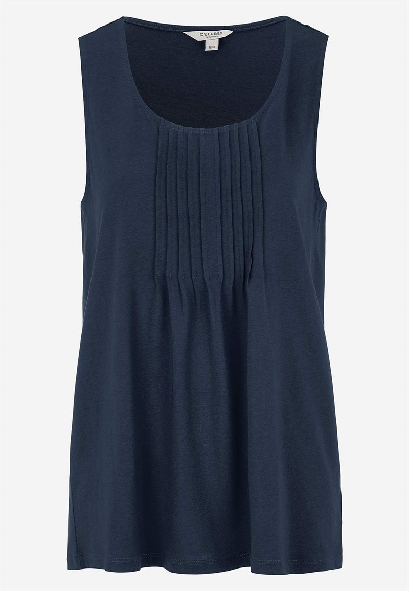 Tanktop med dekorativ fold