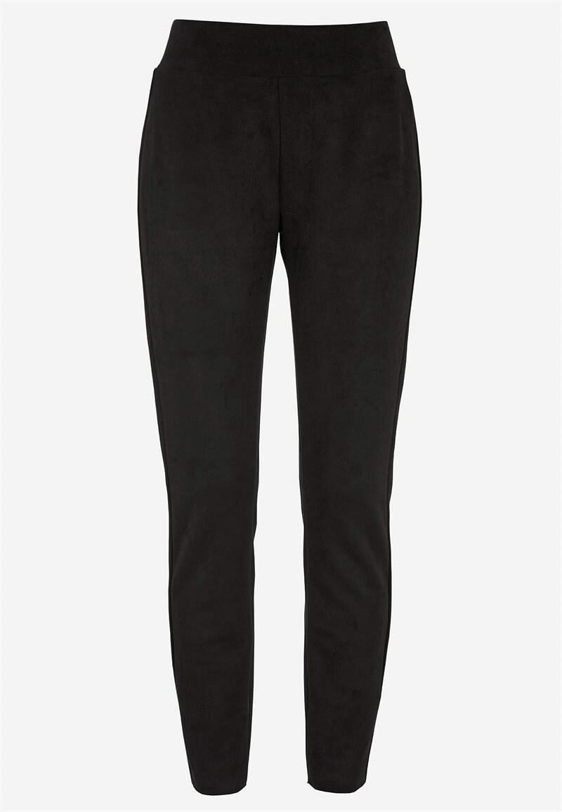 Leggings med ruskindslook