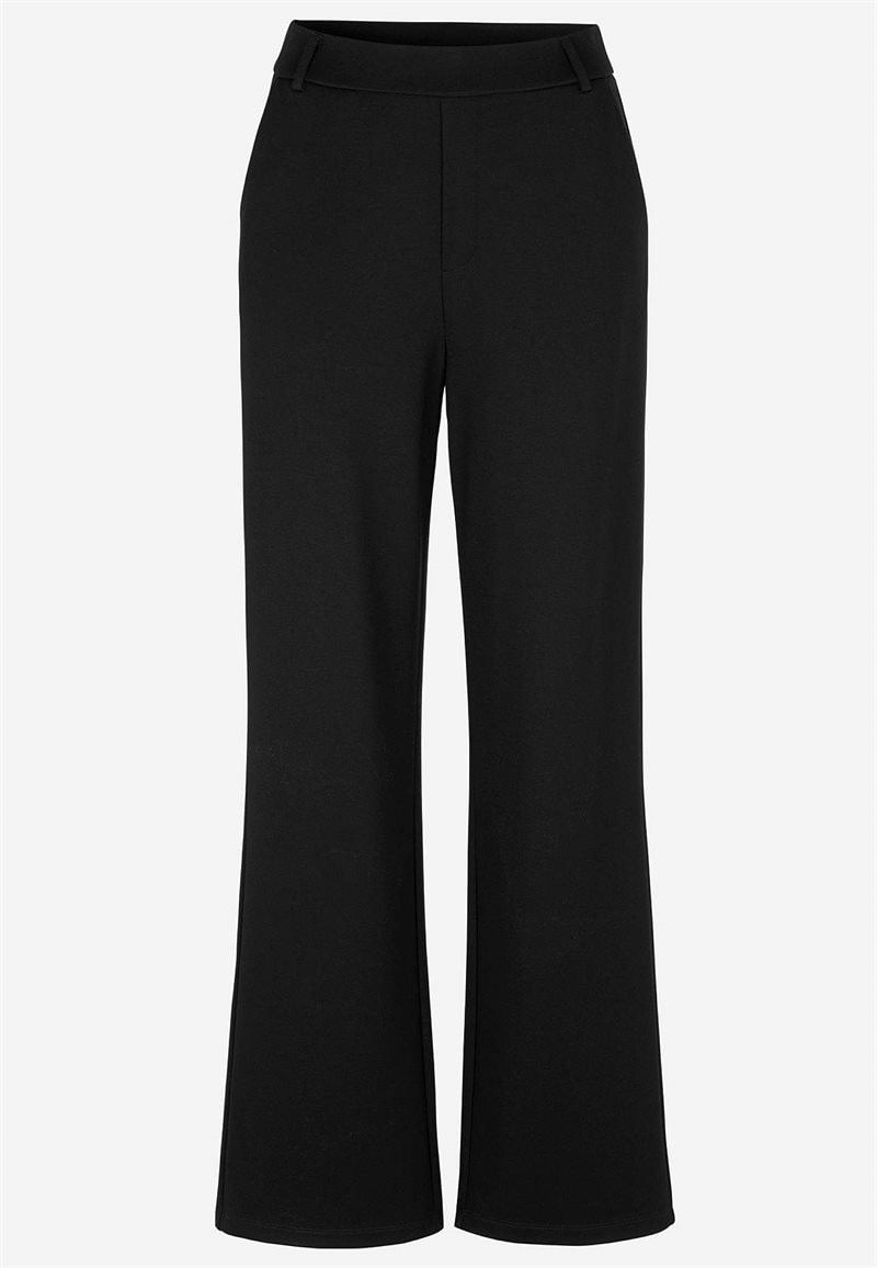 Brede bukser i Punto di Roma jersey med lommer Lisa