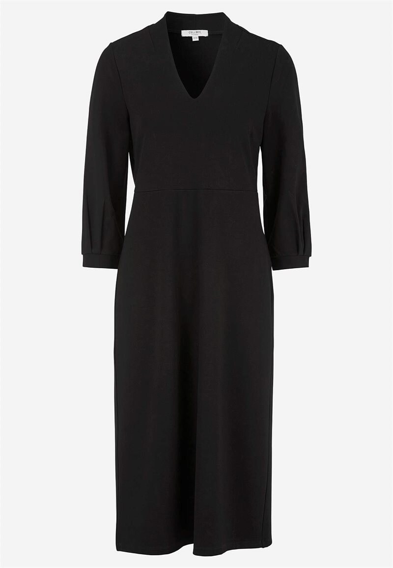 Elegant, v-udskåret jerseykjole Lisa