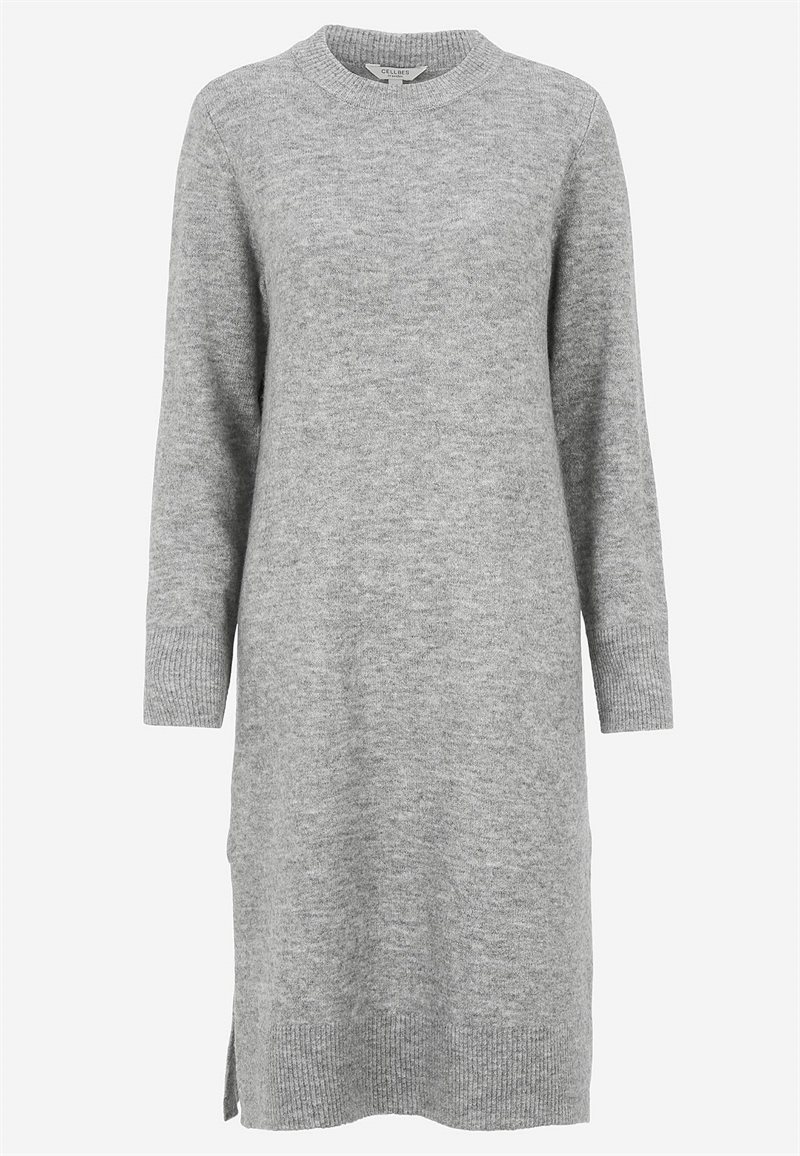 Strikket, blød kjole