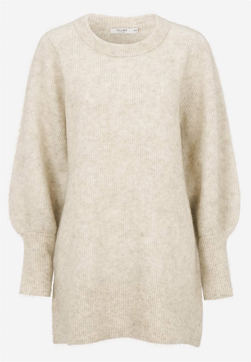 Tunika Premium i mohair- og uldblanding