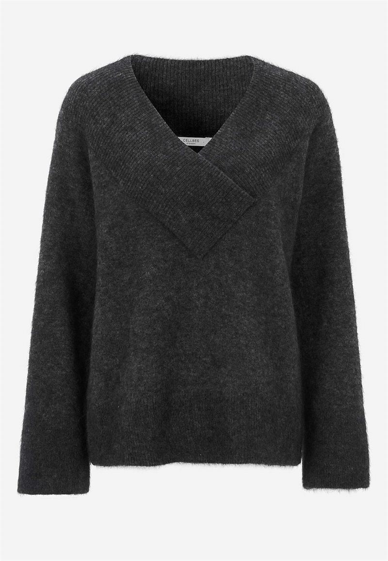 Trøje Premium i mohair- og uldblanding