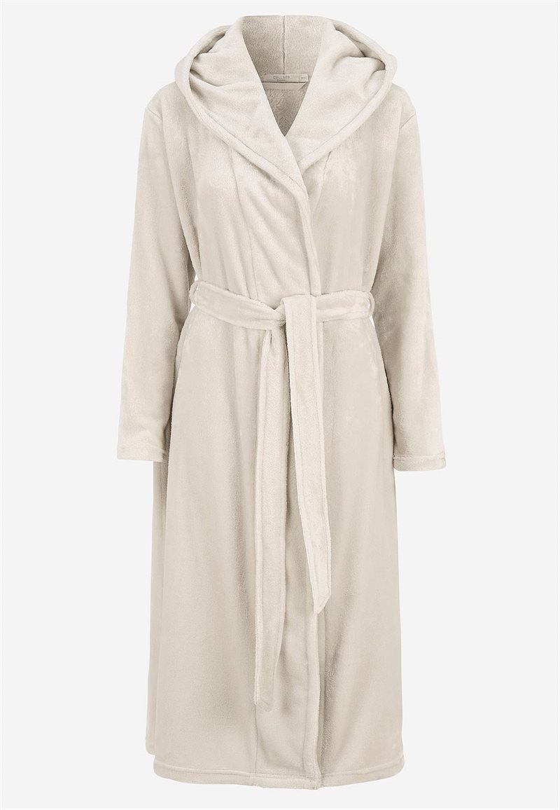 Badekåbe i fleece med hætte