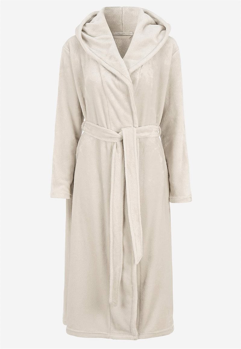 Badekåbe i fleece med hætte