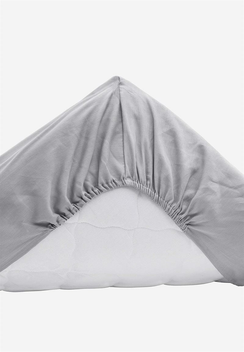 Faconsyet lagen i satin Økologisk bomuld