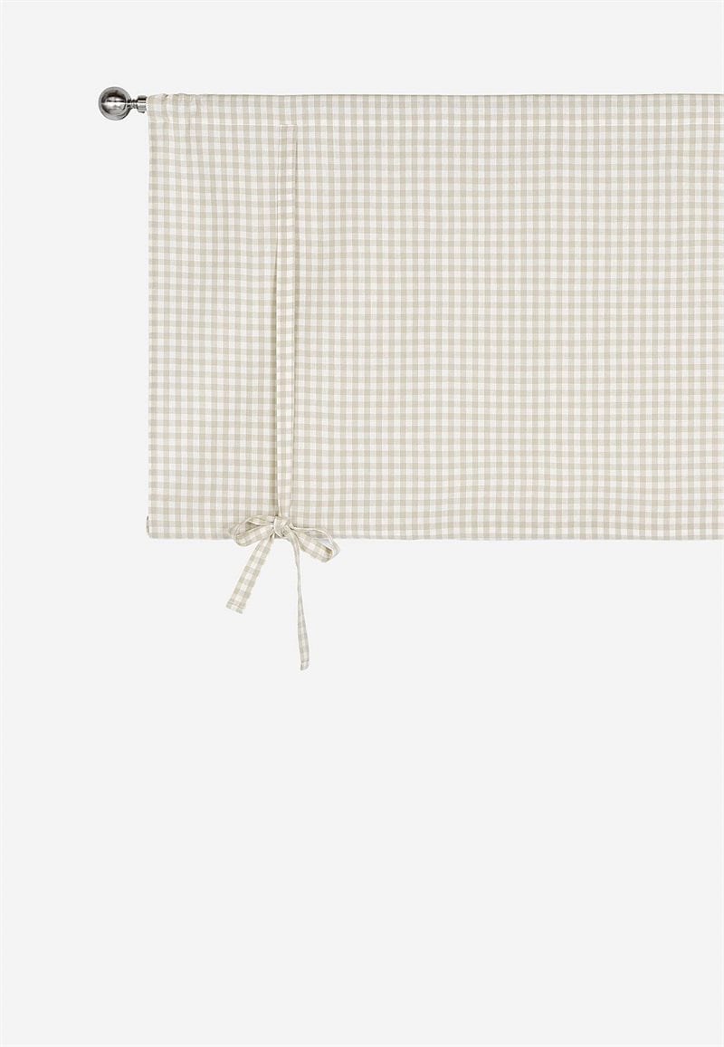 Vævet, ternet liftgardin