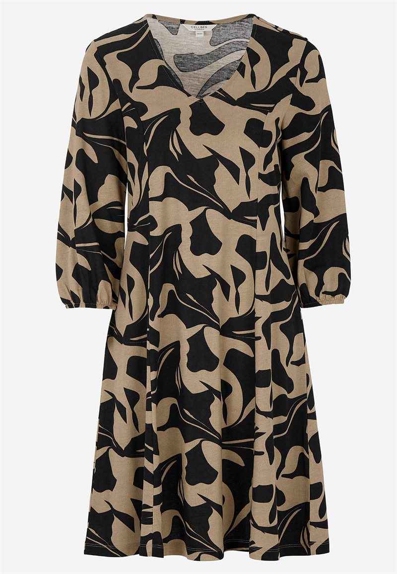 Jerseykjole med prinsessesnit