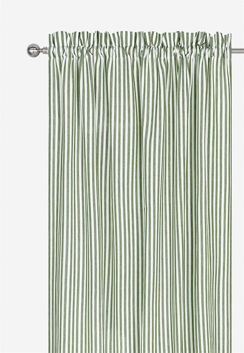 Vævede, stribede panelgardiner 2-pack