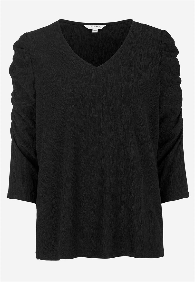 Jerseytop med struktur