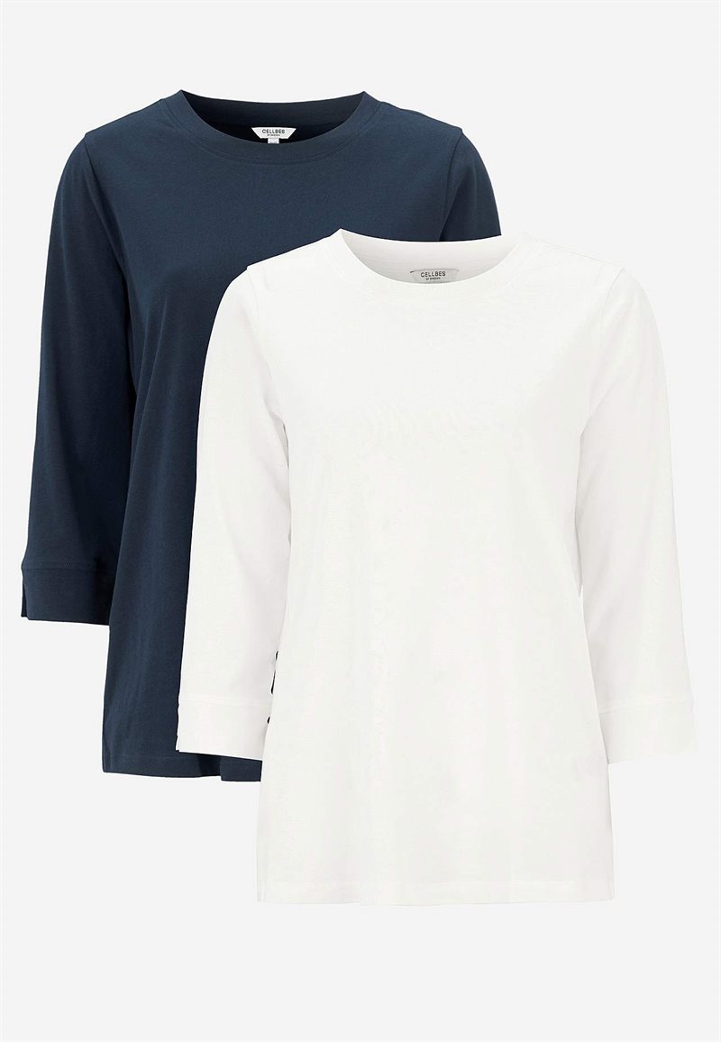 Jerseytop i økologisk bomuld 2-pack