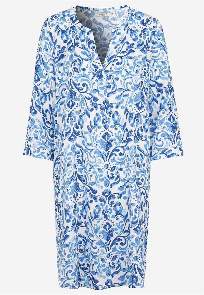 Vævet, mønstret kjole