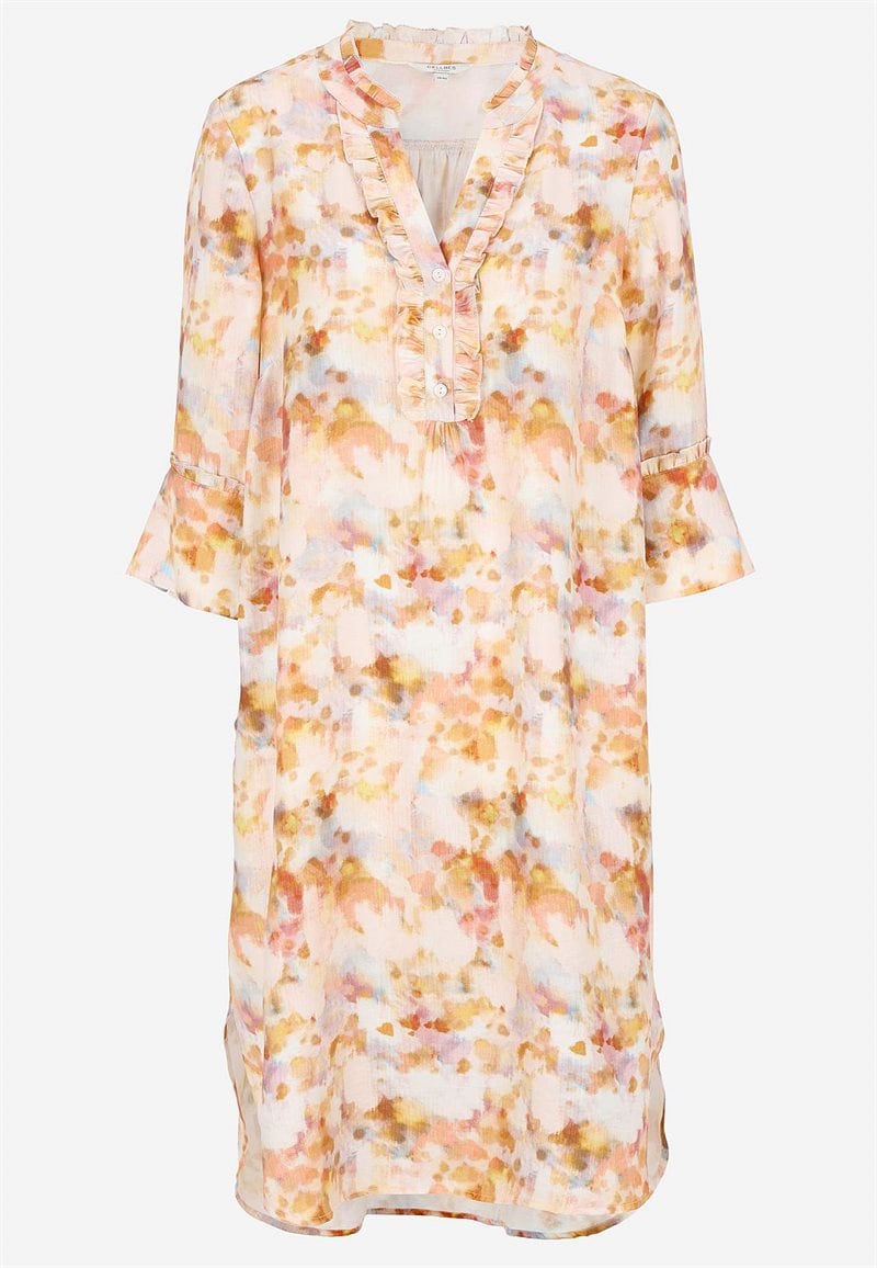 Vævet kjole med lommer