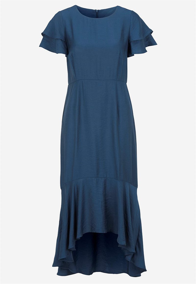 Flæsekjole med sommerfugleærmer