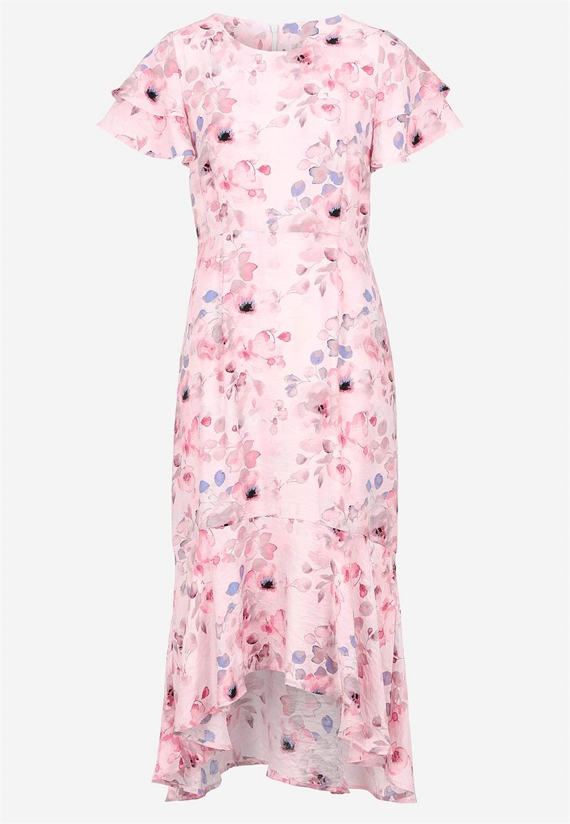 Flæsekjole med sommerfugleærmer