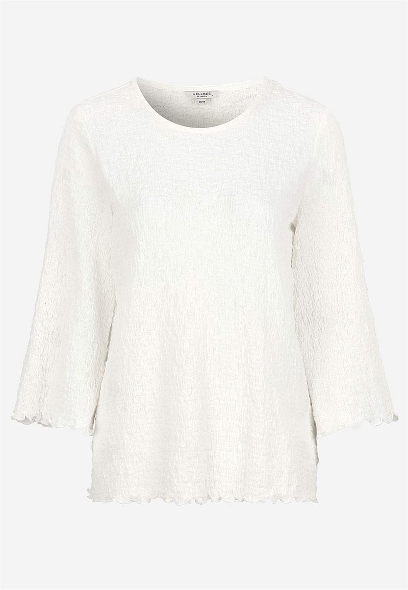 Jerseytop med struktur