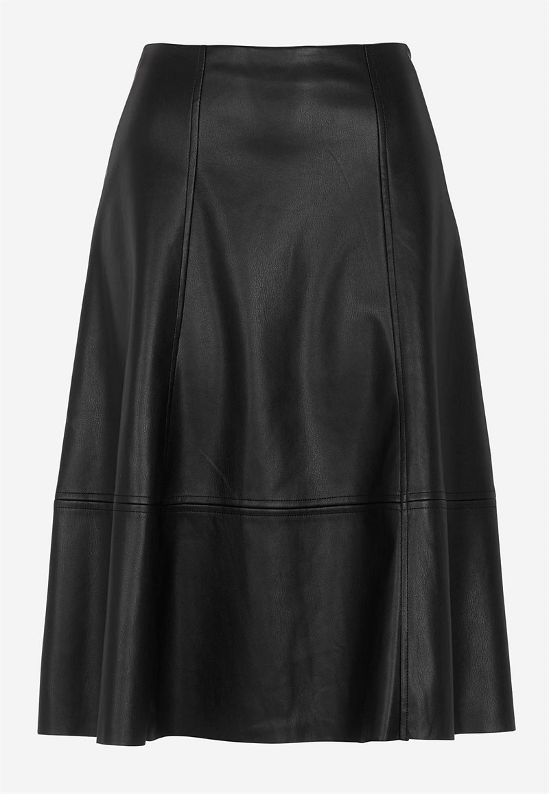 Nederdel med svaj i PU