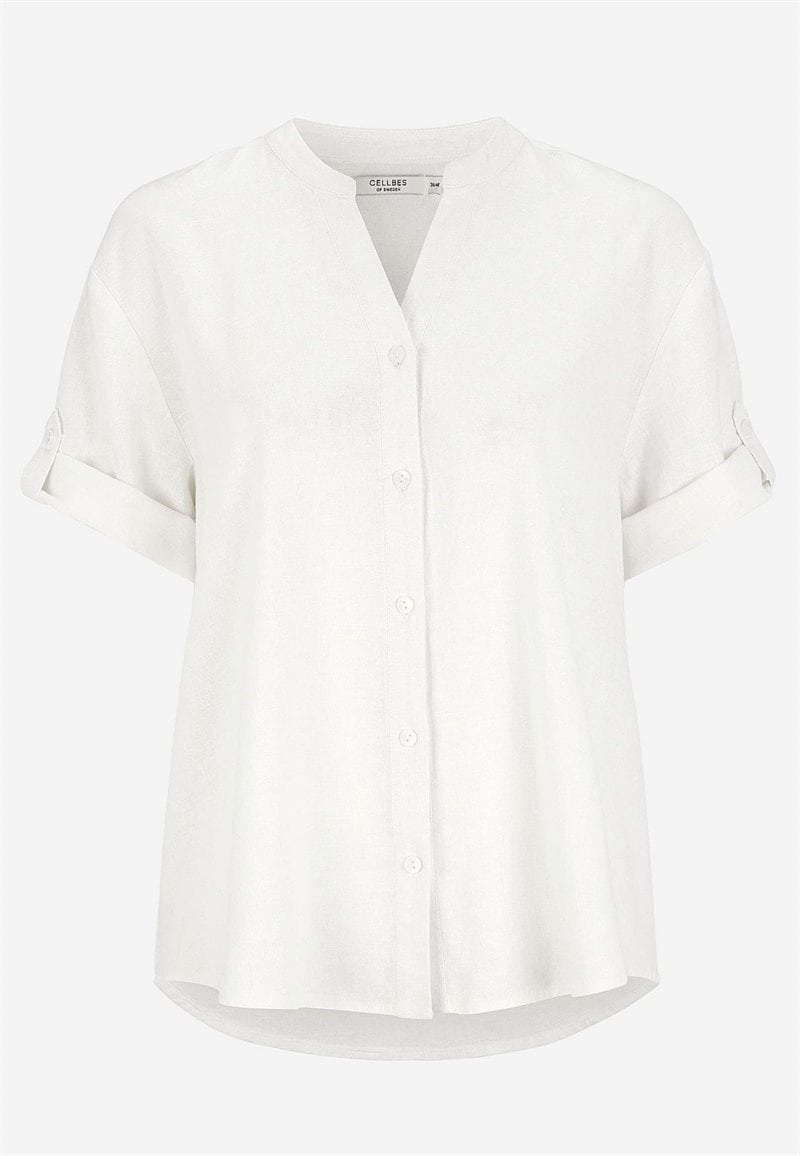 Bluse i hørblanding