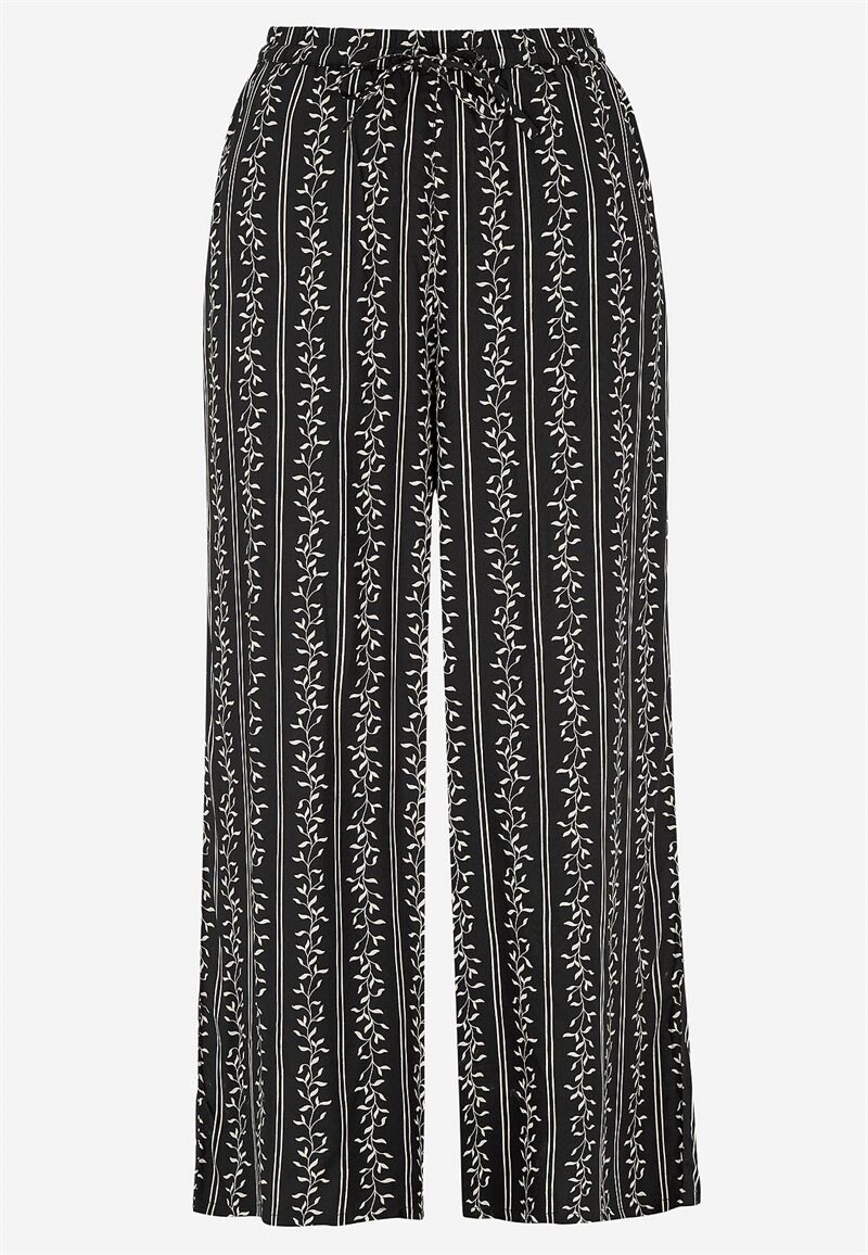 Mønstrede culottebukser