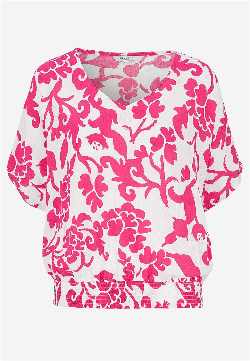 Bluse i viskosecrepe