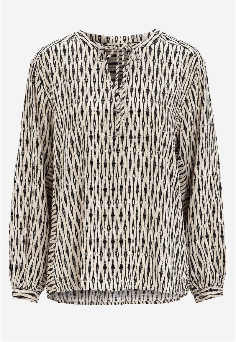 Jacquardvævet bluse