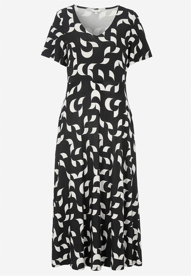 Mønstret viskosekjole