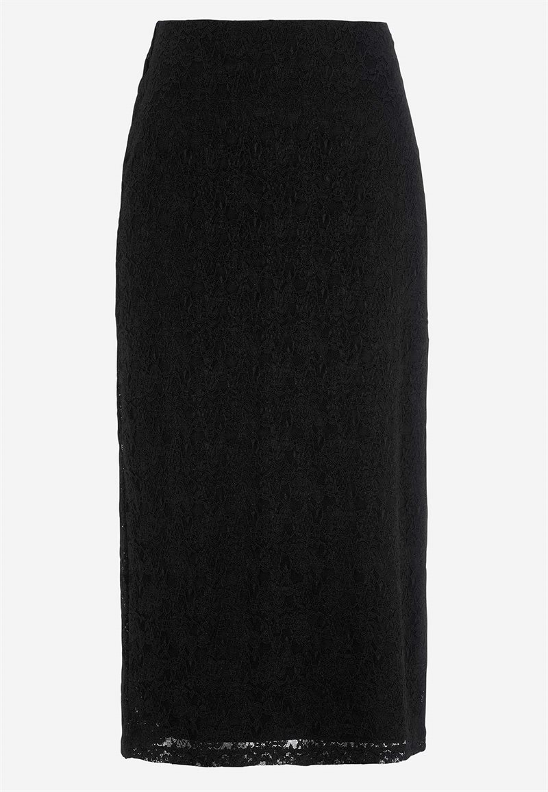 Midi nederdel i blonde