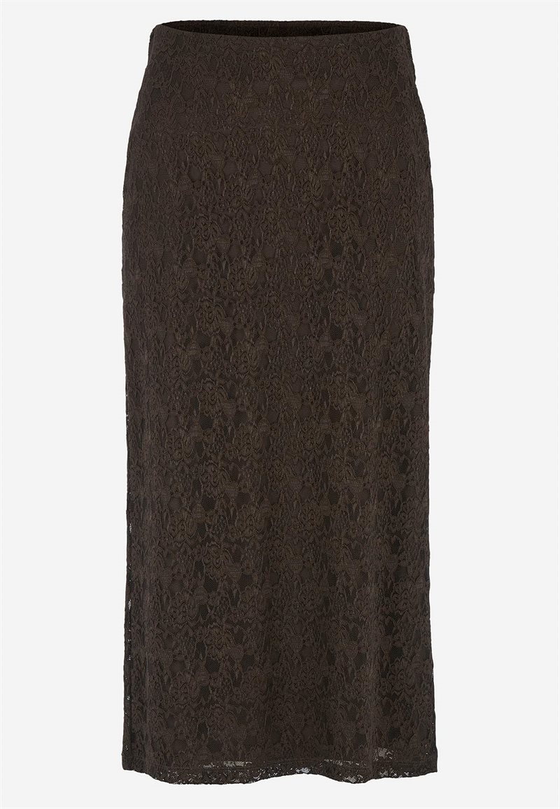 Midi nederdel i blonde