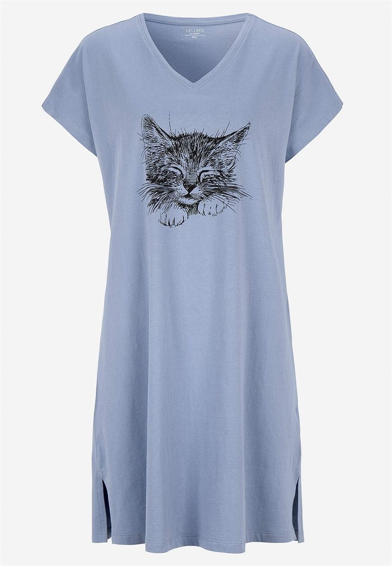 Natkjole med v-udskæring