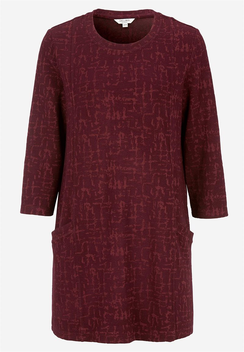 Mønstret tunikatop med lommer