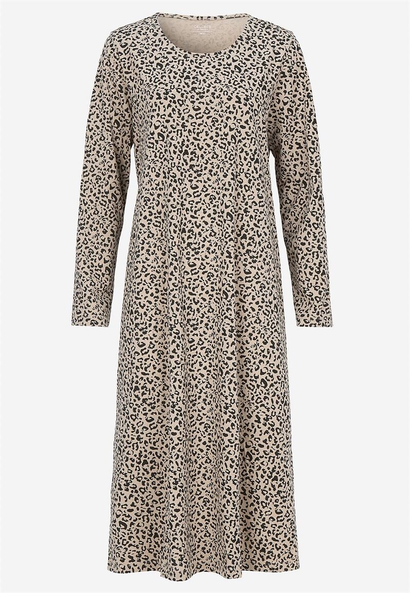 Mønstret, lang natkjole