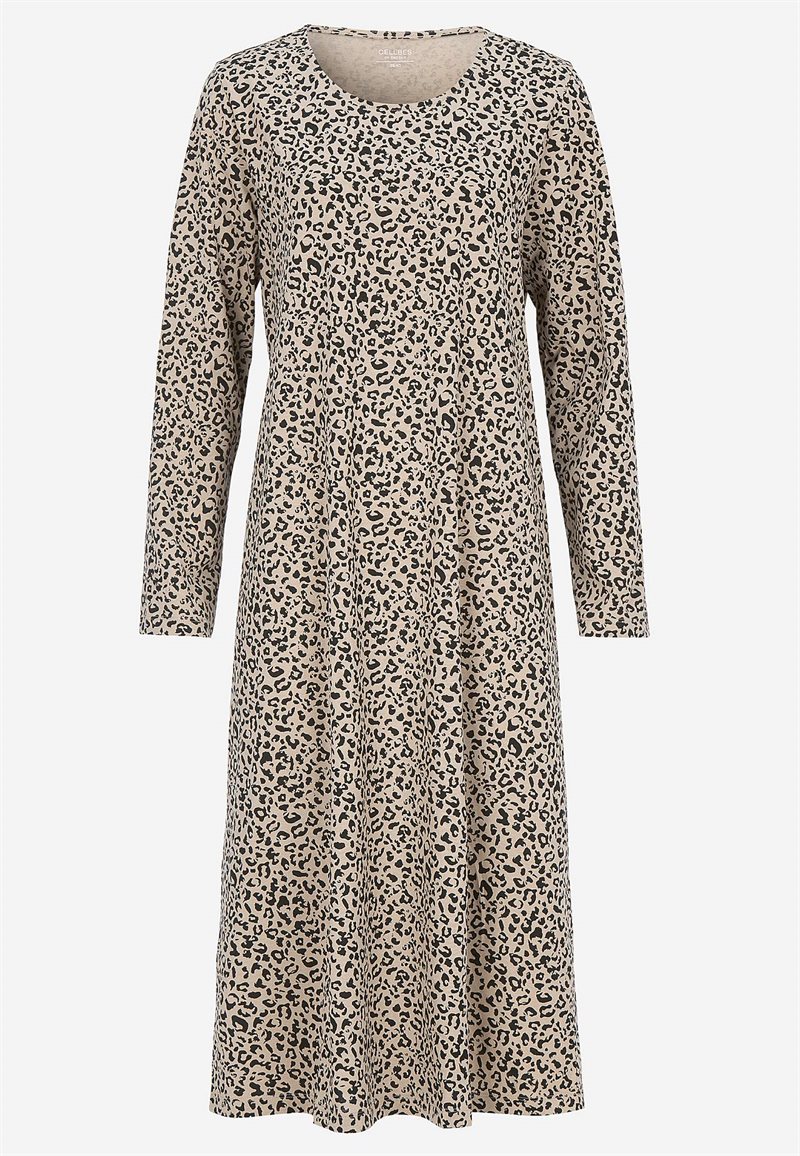 Mønstret, lang natkjole