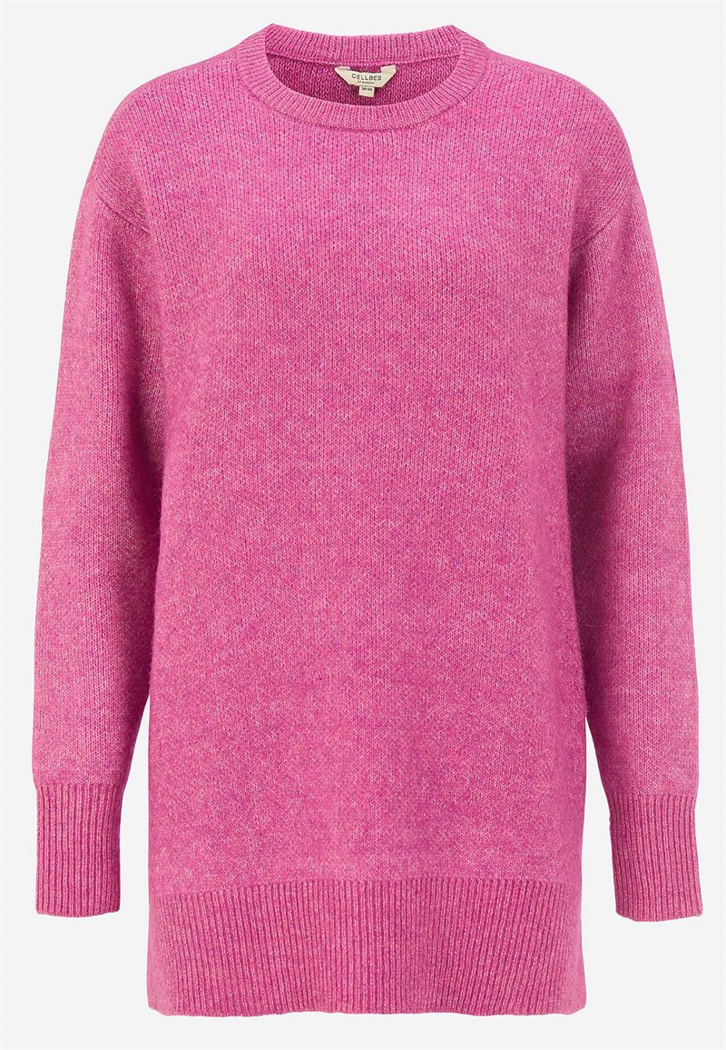 Strikket tunika med slidser