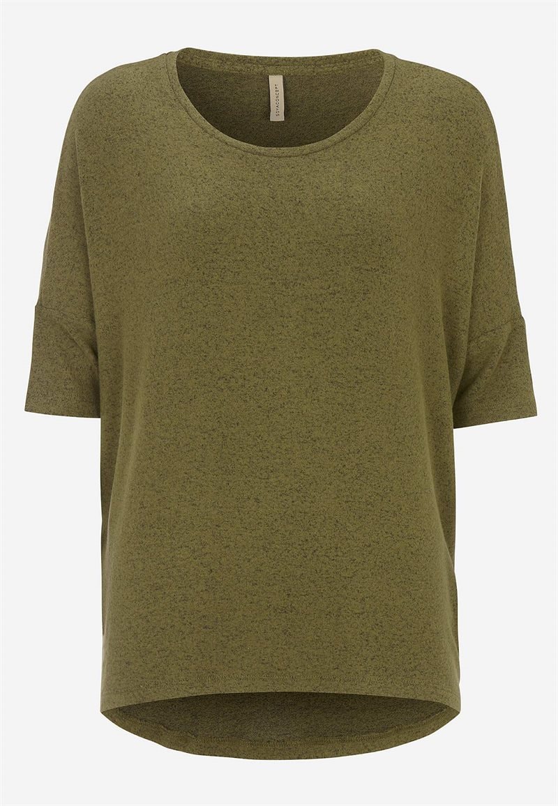 Ultrablød, meleret jerseytop