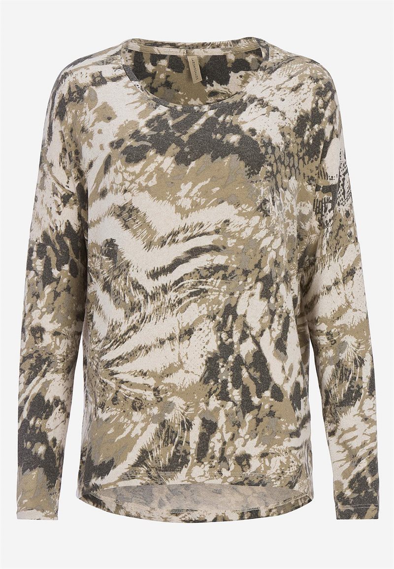 Superblød, mønstret jerseytop