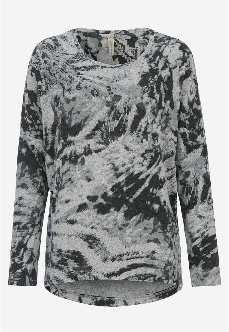 Superblød, mønstret jerseytop