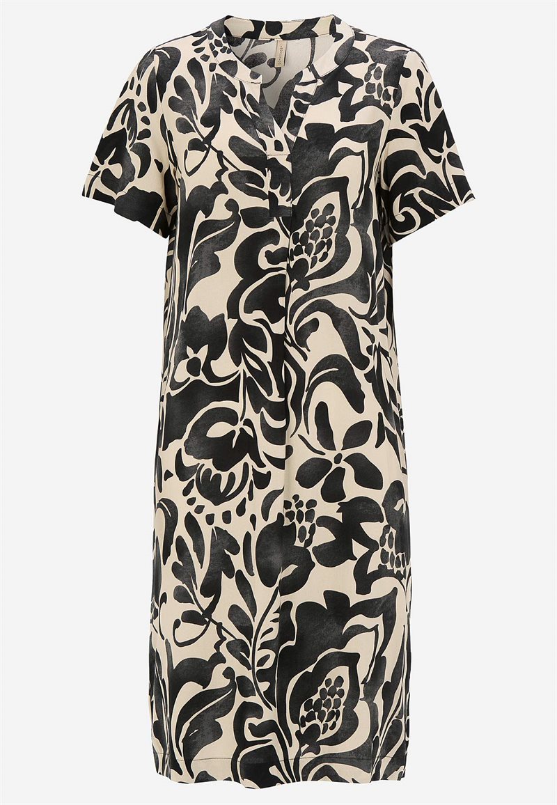 Vævet, mønstret viskosekjole