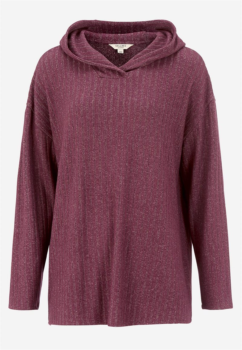 Blød jerseytunika med hætte