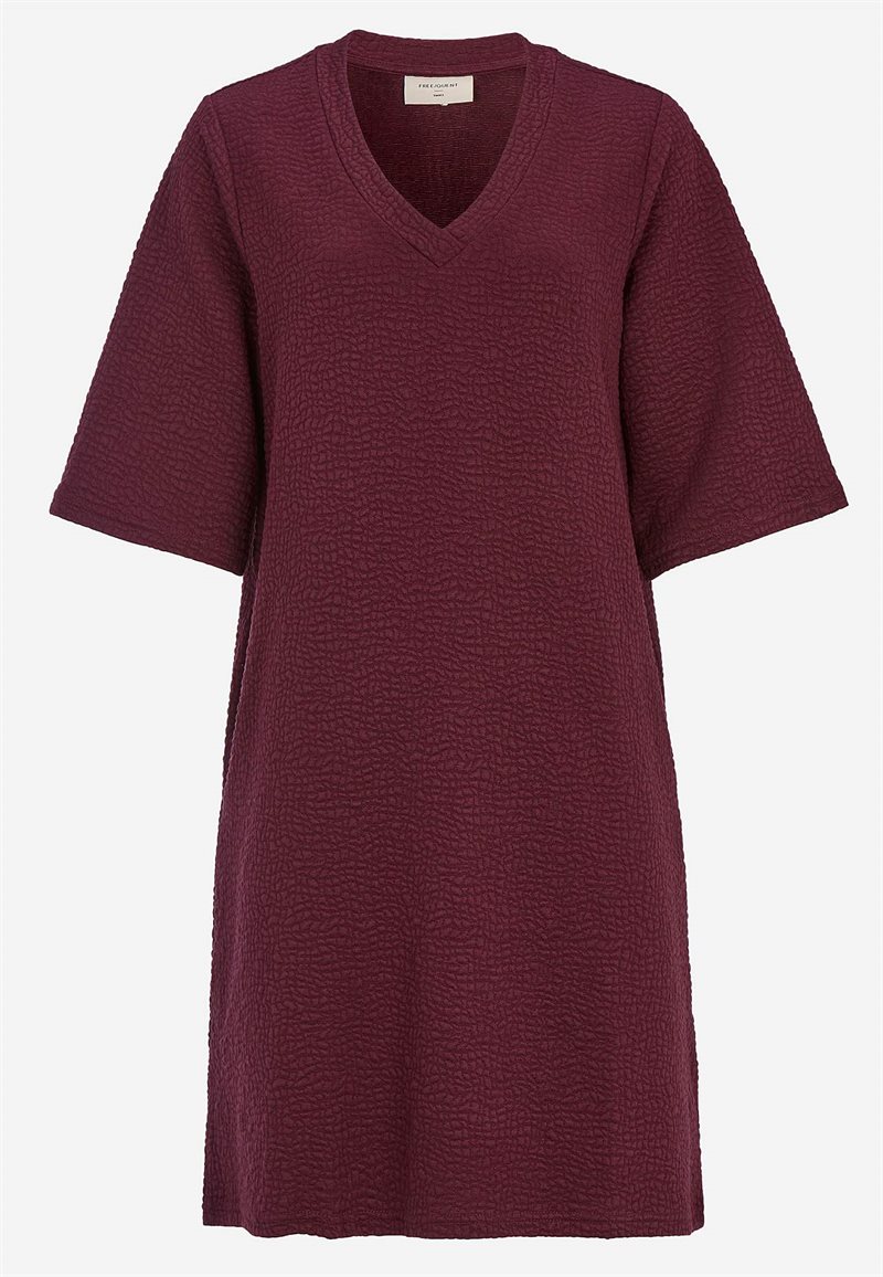 Strukturmønstret jerseykjole