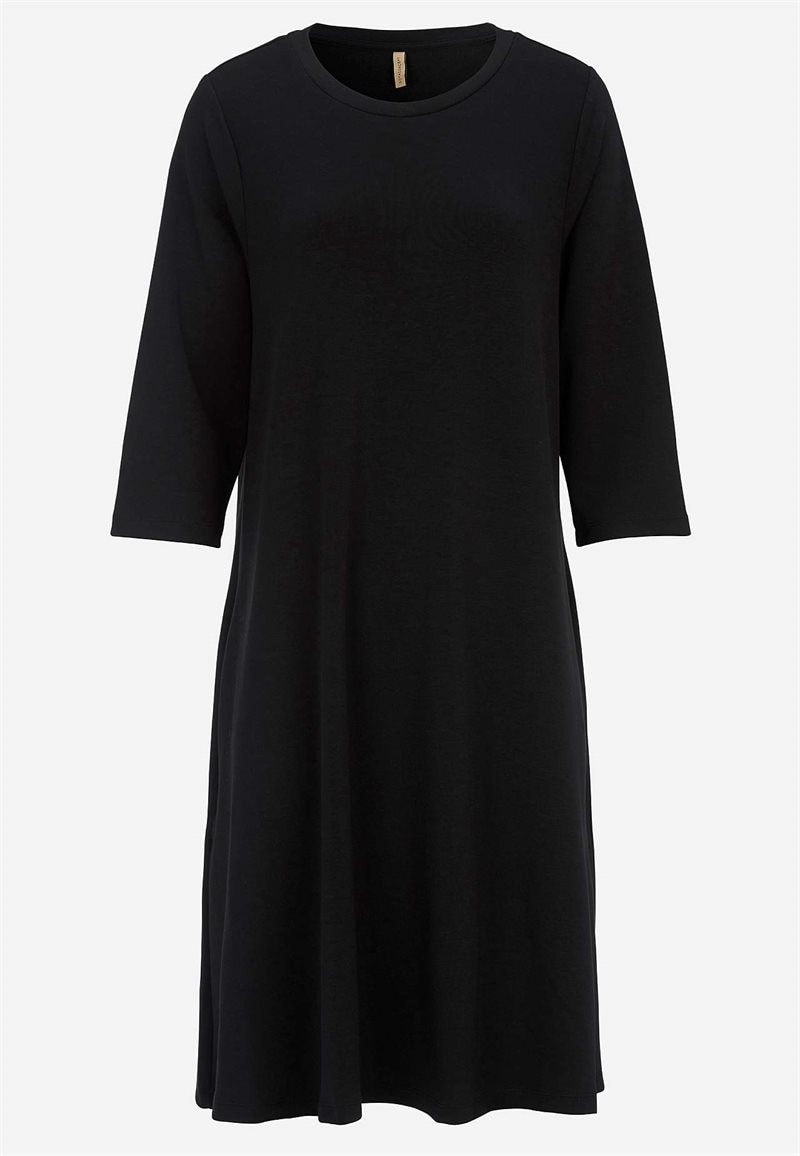 Superblød jerseykjole med lommer