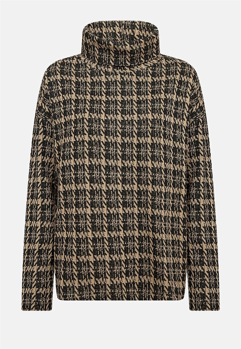 Jerseytop med turtleneck