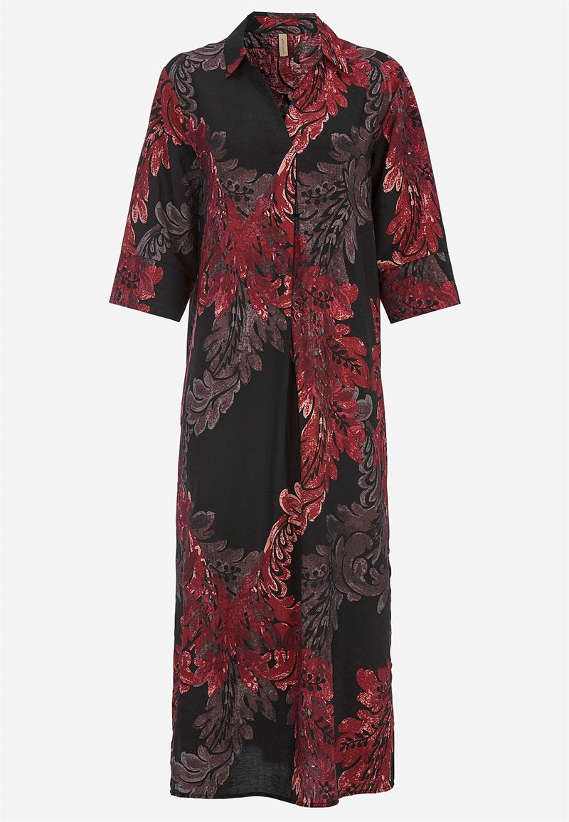 Vævet, mønstret kjole