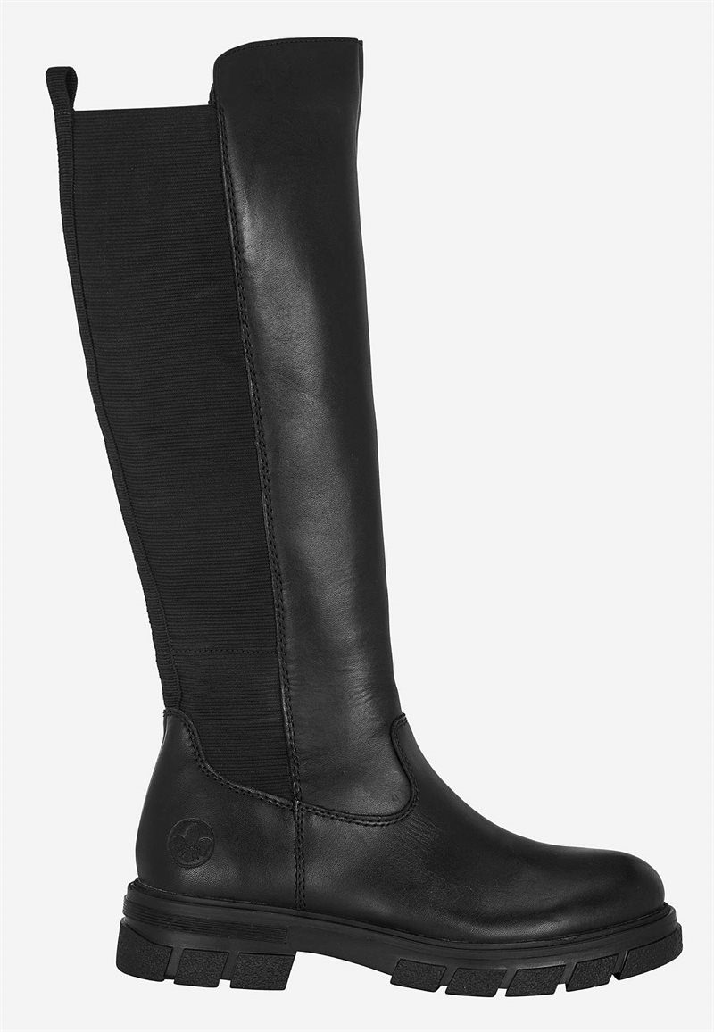 Skindstøvle med skaft med stræk