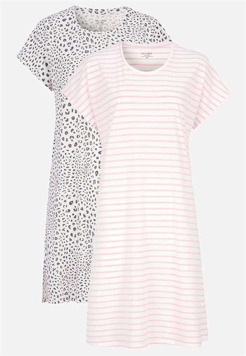 Kortærmet natkjole 2-pack