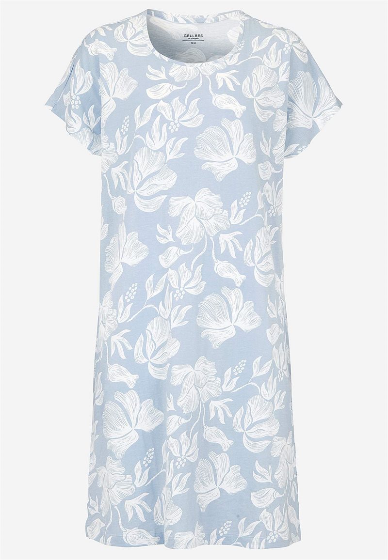 Kortærmet natkjole i jersey